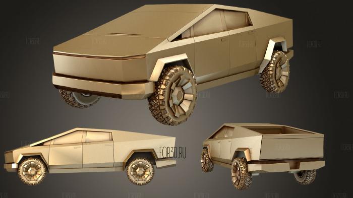 Cybertruck stl model for CNC